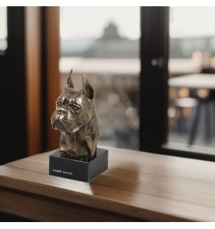 Bokser głowa na kamieniu Art-Dog